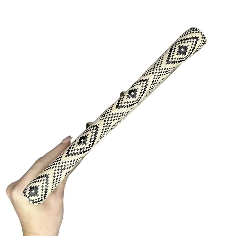 Stella & Dot Black Cream Aztec Woven Envelope Clutch Purse Wallet Credit Card